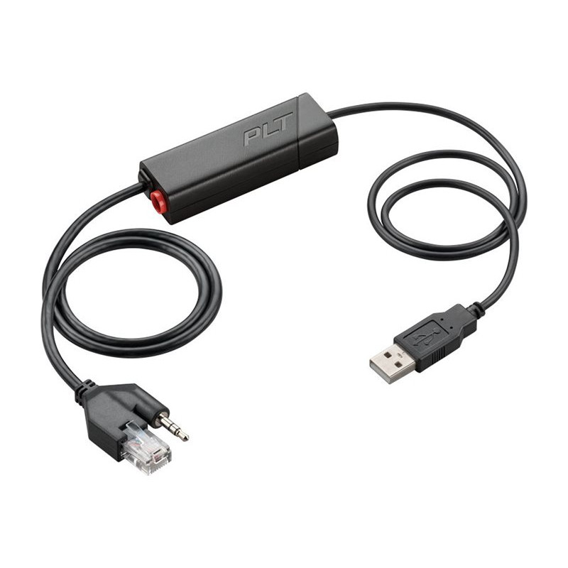 HP Poly APU-76 elektroninen kuulokkeiden hook-switch-sovitin, TAA-yhteensopiva (85R00AA)