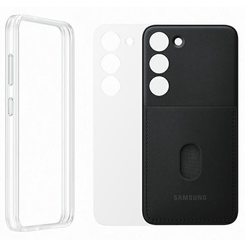 Samsung Galaxy S23 Frame Cover EF-MS911CB, musta