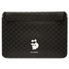 Karl Lagerfeld KLCS14SAKHPCK kannettavan tietokoneen suojahiha 14 tuumaiselle, musta, Saffiano Monogram Choupette
