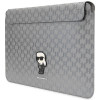 Karl Lagerfeld KLCS14SAKHPKG Kannettavan tietokoneen suojahiha 14", hopea, Saffiano Monogram Ikonik