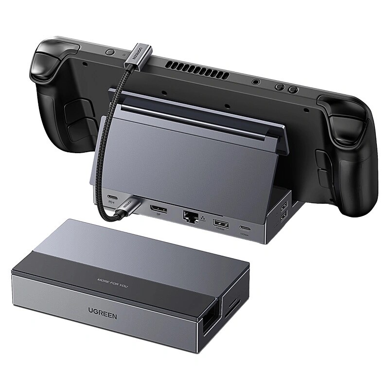 Ugreen CM800 9-in-1 USB-C-sovitin/kokoonpano, DisplayPort (4K 120Hz), Ethernet RJ45, USB, SD/TF