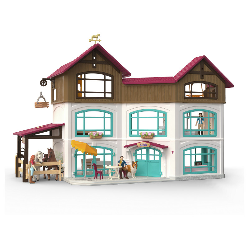 Schleich Horse Club järvenrantahuvila ja paddock -leikkisetti 42785