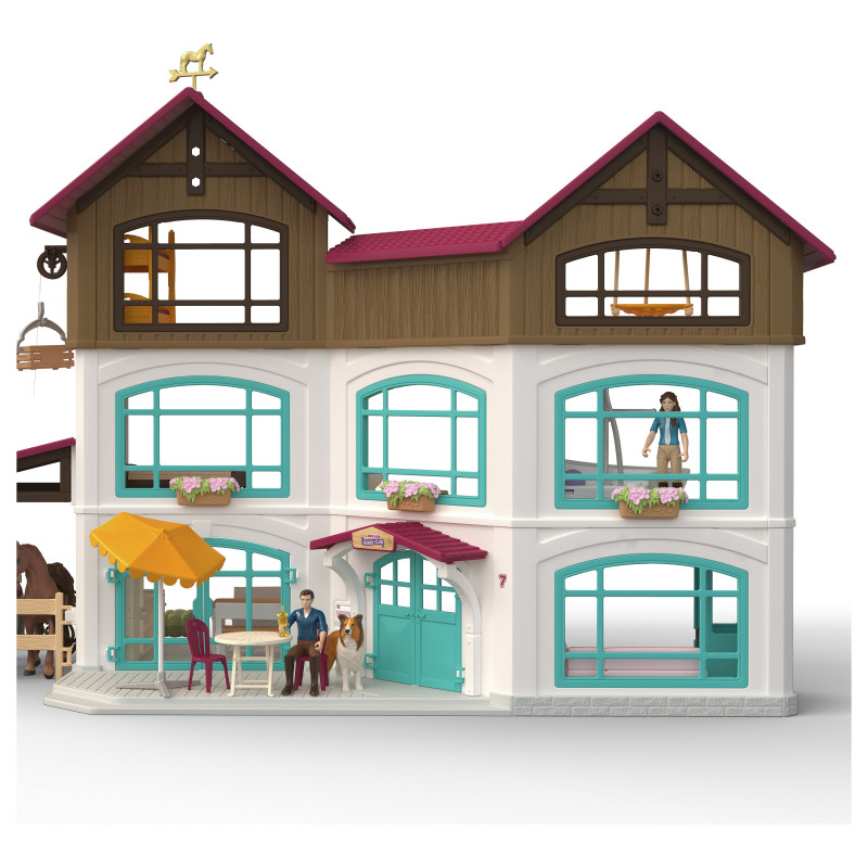 Schleich Horse Club järvenrantahuvila ja paddock -leikkisetti 42785