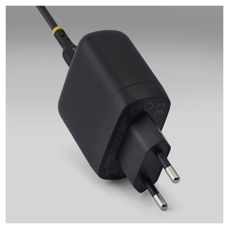 StarTech.com 1065EB-WALL-CHARGER 65 W USB-C GaN -kannettavan tietokoneen laturi, musta