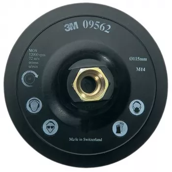 3M Hookit tukilaippa 115mm M14 kierre, keskitiheys, 12500 kierr./min