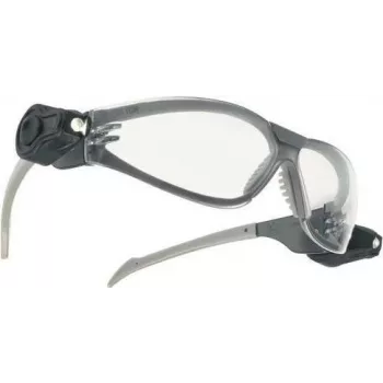 3M LED Light Vision suojalasit, hopea/musta kehys, kirkkaat naarmuuntumattomat ja huurtumattomat linssit, UV-suoja, integroidut LED-valot