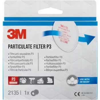3M hiukkassuodatin FFP3 2135PRO1, 1 pari (2135PRO1)