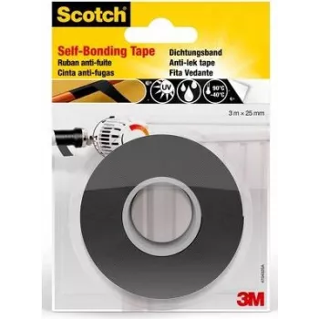 3M Scotch itsesulautuva silikonikorjausteippi 4704, 25 mm x 3 m, musta
