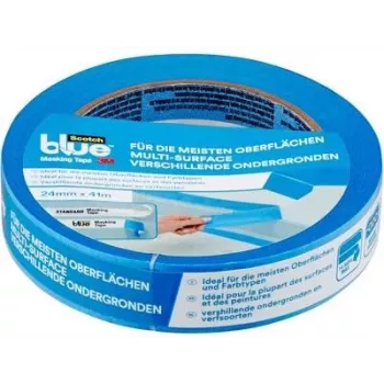 3M ScotchBlue Original Multi-Surface maalarinteippi 2090, 24 mm x 41 m, sininen, 14 päivää puhdas irrotus, sisä/ulko 2090DABE24