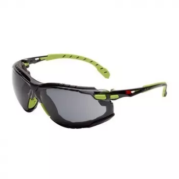 3M Solus 1000 suojalasit Scotchgard Protector -pinnoitteella, limetti/musta, 1 pari 7100331527