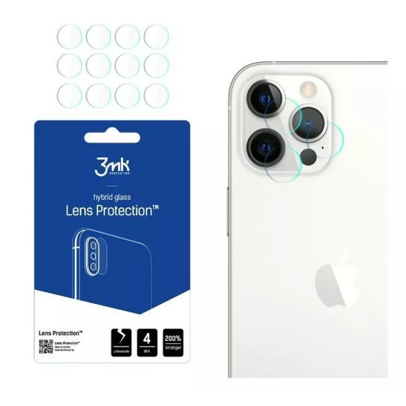 3MK Apple iPhone 12 Pro Max kameran linssinsuoja karkaistua lasia