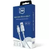 3MK Hyper Cable USB-A - USB-C 5A 60W 1,2 m valkoinen