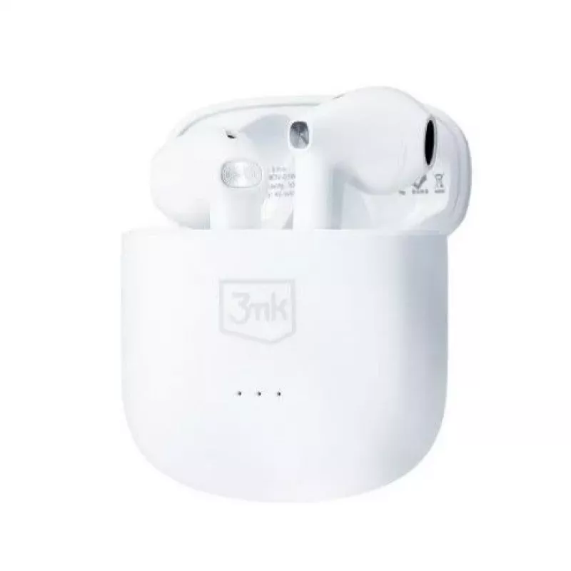 3MK MovePods 6,5 tuntia Bluetooth 5.3 True Wireless -nappikuulokkeet valkoinen