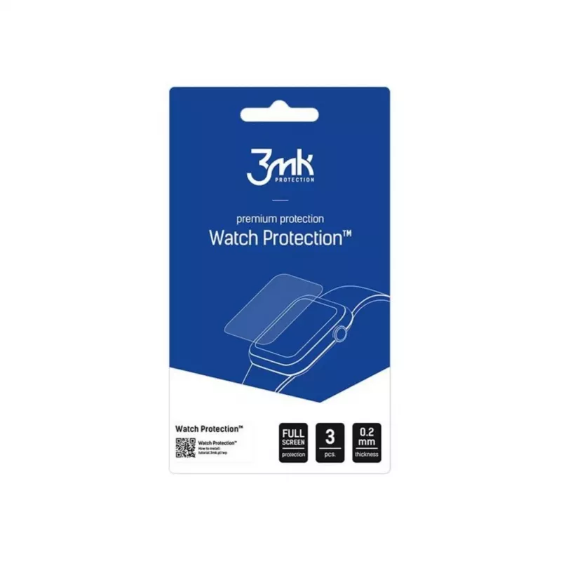 3MK Watch Protection FlexibleGlass hybridilasi Garmin Forerunner 165 -kelloon