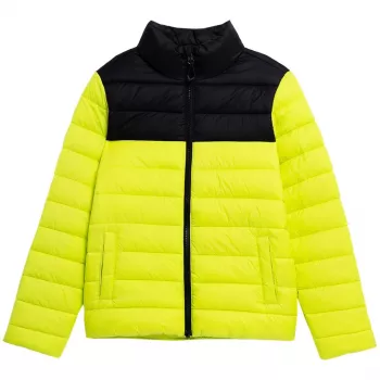 4F poikien untuvatakki Juicy Green 4FJSS23TDJAM077 45S 122cm