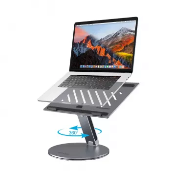 4smarts ErgoPro kannettavan tietokoneen/tabletin teline (harmaa, alumiini, taitettava, 10-17