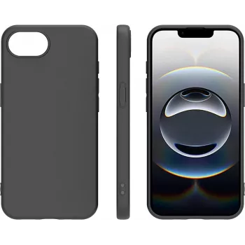 4smarts TPU-kotelo iPhone 17e / 16e, musta (541815)