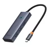 5-in-1-keskitin Baseus UltraJoy Series USB-C – HDMI 4K@30Hz + 3x USB 3.0 + 1x PD (harmaa)