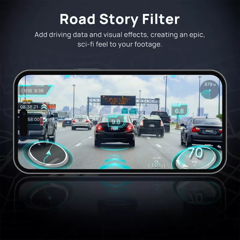 70mai Dash Cam 4K Omni X800 musta