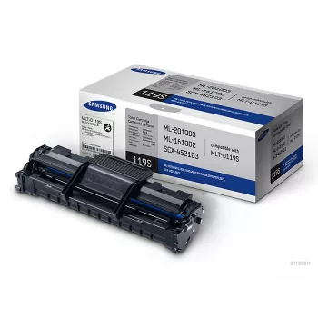 Samsung MLT-D119S musta alkuperäinen värikasetti, 3 000 sivua, musta, 1 kpl