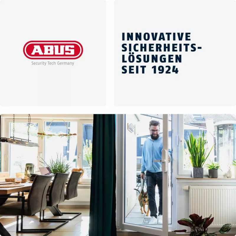 ABUS ABLO10000W langaton oven lukon käyttölaite – pinta-asennus Euro-profiilisylinterille, valkoinen