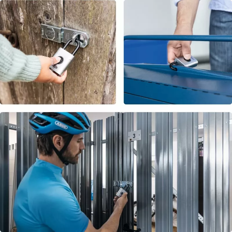 ABUS Security-Center ABEO10010 Bluetooth-riippulukko, hopea