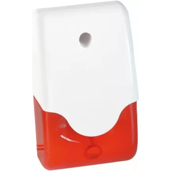 ABUS Security-Center SG1681 minisireeni vilkkuvalolla, punainen, 12 V DC, 105 dB, IP44, johdollinen, sisä-/katettu ulkokäyttö