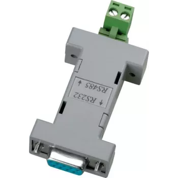 ABUS TV8469 RS232 - RS485 -liitäntämuunnin, DB9, väylävirralla, 115,2 kbps, 1200 m, musta