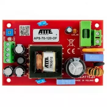 AC-sovitin SMPS 12V 6A 72W ATTE APS-70-120-OF