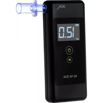 ACE OF SWEDEN AF-33 digitaalinen alkometri tummanharmaa, 0,00–5,00 ‰, LCD-näyttö, puolijohdeanturi, 2x AAA 107075