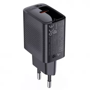 ACEFAST A82 GaN USB-C PD 20W seinälaturi - musta