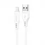 Acefast Apple Lightning - USB 1,2 m 2,4A MFI-kaapeli valkoinen