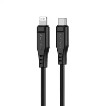 Acefast Apple Lightning - USB-C kaapeli 1,2 m 30W 3A MFI-sertifioitu pikalaadinta- ja tiedonsiirtokaapeli musta