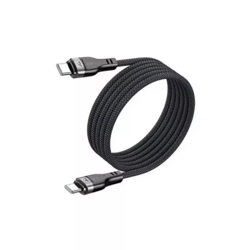 Acefast C11-03 3in1 USB-C - USB-C -kaapeli 100W 480Mbps 1,2 m musta
