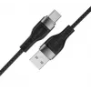 ACEFAST C11-04 USB-A - USB-C 3A magneettinen punottu kaapeli 1,2 m musta