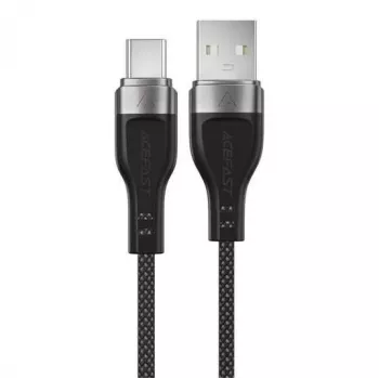 ACEFAST C11-04 USB-A - USB-C 3A magneettinen punottu kaapeli 1,2 m musta