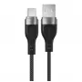 ACEFAST C11-04 USB-A - USB-C 3A magneettinen punottu kaapeli 1,2 m musta