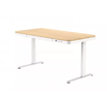 ACJ ACTIVEJET sähköisesti korkeussäädettävä työpöytä 120x60 ET119S valkoinen/tammi