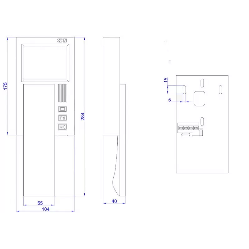 ACO INS-MPR 4 INSPIRO digitaalinen värimonitori videopuhelujärjestelmiin