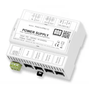 ACO PS45-15-PRO-13 videovirtalähde DIN 15V, 3A
