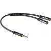 ACT AC3620 audiojakokaapeli 0,15 m 3,5 mm pistoke - 2x liitäntä musta