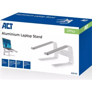 ACT AC8130 Kannettavan tietokoneen teline 15,6 tuumaa, harmaa