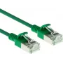ACT vihreä 0,15 m LSZH U/FTP CAT6A datacenter slimline -patchkaapeli snagless RJ45-liittimillä (DC7730)