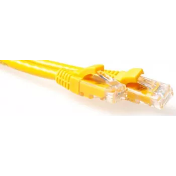 ACT keltainen 1,5 m LSZH U/UTP CAT6A -verkkokaapeli RJ45-pistokkeilla IB1951