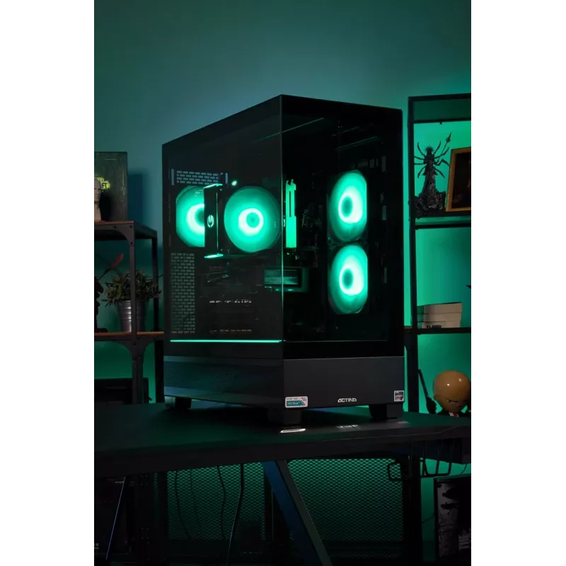 ACTINA PC AMD Ryzen 5 5600X 32 GB DDR4-SDRAM 1 TB SSD NVIDIA GeForce RTX 5060 Midi Tower musta