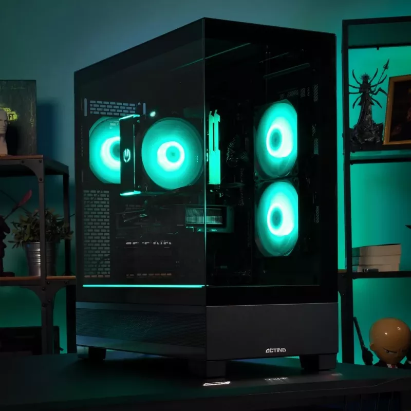 Actina PC AMD Ryzen 5 7500F 32 GB DDR5-SDRAM 1 TB SSD NVIDIA GeForce RTX 5060 Midi Tower musta