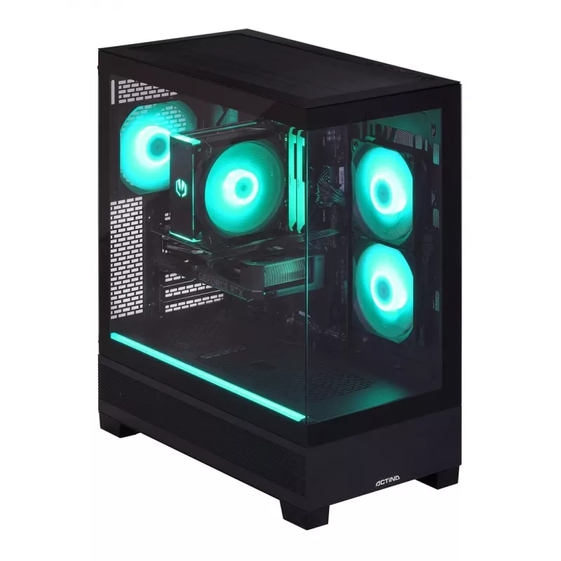 Actina PC AMD Ryzen 5 7500F 32GB DDR5 1TB SSD NVIDIA GeForce RTX 5060 Ti Midi Tower musta