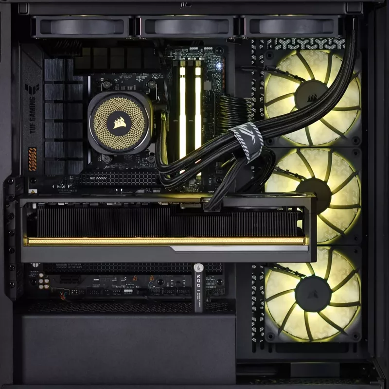 ACTINA PC AMD Ryzen 7 7800X3D 32 GB DDR5-SDRAM 2 TB SSD AMD Radeon RX 9070 XT Midi Tower musta