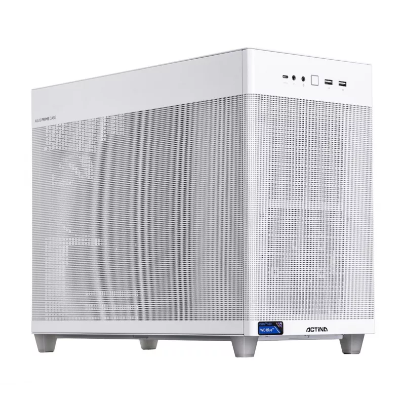 Actina PC AMD Ryzen 7 8700F 32 GB DDR5-SDRAM 1 TB SSD AMD Radeon RX 9070 XT Mini Tower valkoinen