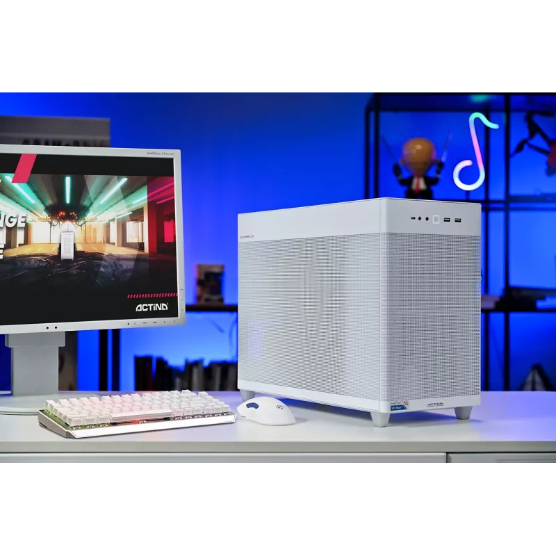 Actina PC AMD Ryzen 7 8700F 32 GB DDR5-SDRAM 1 TB SSD NVIDIA GeForce RTX 5060 Ti Mini Tower valkoinen